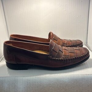 Giorgio Brutini Tan Leather Slip-On Loafers